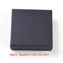 Quadratisch/Rechteck Schmuck Organizer Box für Ohrringe Halskette Armband Display Geschenkbox Halter Verpackung Kartons schwarz