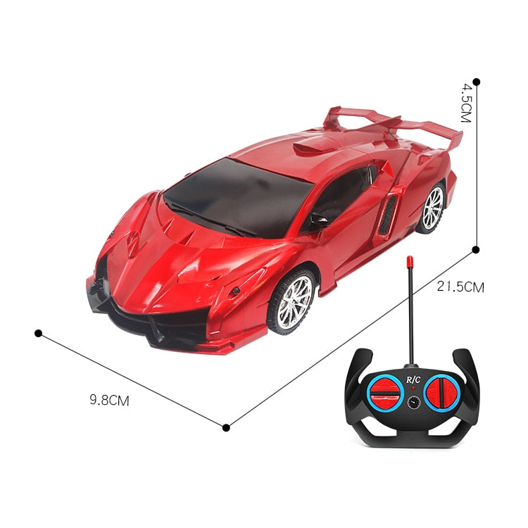 1:18 Rc Car 4wd MODE2 Plastic Power Wheels for Kids Boys Toys Educational Toys Remote Control Car Toys for Children