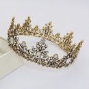 KMVEXO Baroque Royal Queen Crown Colorful Jelly Crystal Rhinestone Stone Wedding Tiara for Women Costume Bridal Hair Accessories