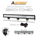 Auxtings 12&#39;&#39; 22&#39;&#39; 20inch 12V 24V offroad led light bar Spot Flood Combo 20&#39;&#39; 126W led Work Light for Jeep Car 4WD Truck SUV ATV