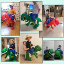 Kids Child Inflatable Dinosaur Costume Anime Mascot Dress Suit Halloween Purim Christmas Party Cosplay Costumes for Boys Girls