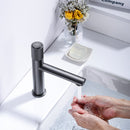 Bathroom Mixer Sink Tap Hot Cold Solid Brass Basin Faucet Gunmetal Deck Mounted Single Hole One Handle Vanity Water Tapware