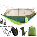 Camping/garden Hammock with Mosquito Net Outdoor Furniture 1-2 Person Portable Hanging Bed Strength Parachute Fabric Sleep Swing
