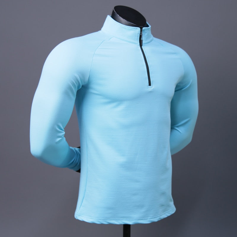 Compression Shirts Bodybuilding Football Mens Outdoor Long Sleeve Training Sporting Jerseys Quick Dry Running Man Fitness Tee