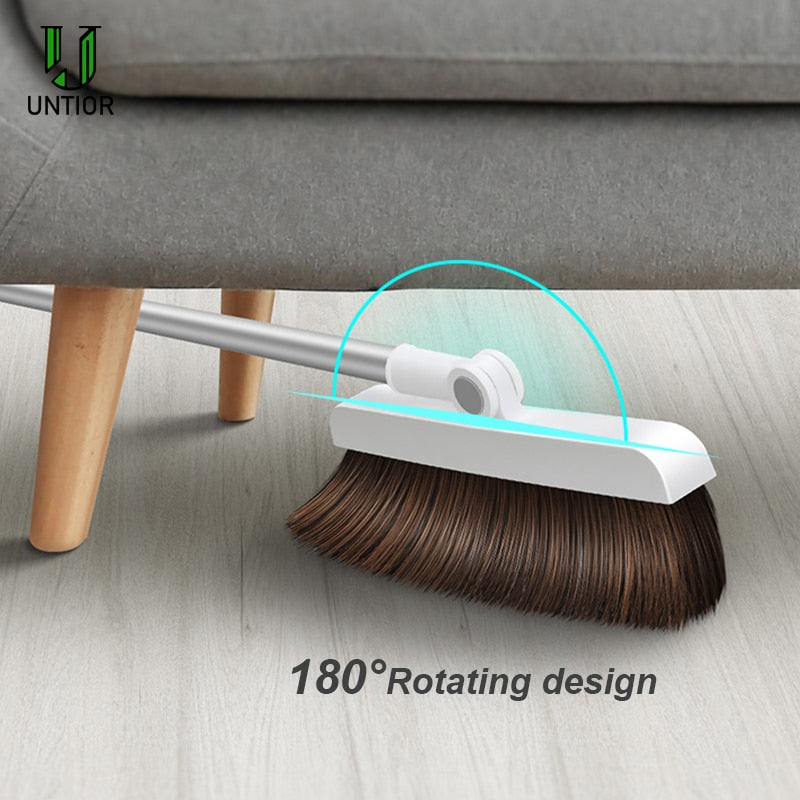 UNTIOR Creative Windproof Broom Dustpan Suit Magnetic Attraction Foldable Storage Soft Easy Clean Home Sweeping Cleaning Tools