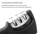 XITUO Knife Sharpener for Straight and Serrated Knives, 3-Stage Diamond Coated Wheel System, Sharpens Dull Knives Quickly, Safe