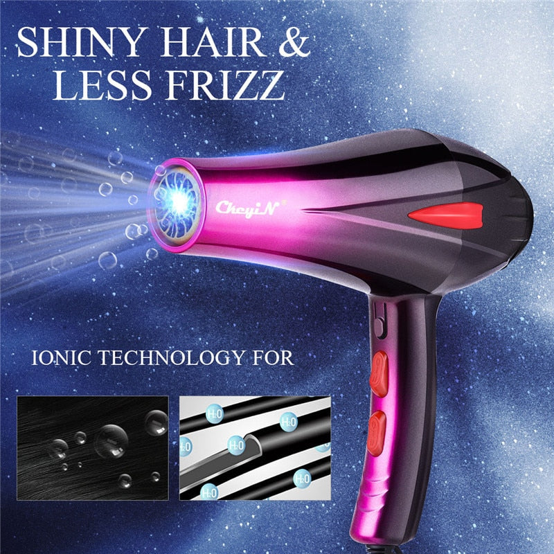 CkeyiN 4000W Professional Powerful Hair Dryer Fast Styling Blow Dryer Hot Cold Adjustment Air Dryer Nozzle Barber Salon Tools