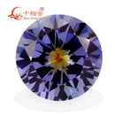 TZ005 Round shape cubic zirconia special color one-time forming multi tanzanites   cz loose stone