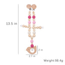 Baby Toys Silicone Beads Teethers Wooden Rings Handmade Bracelet Pacifier Chain Clips Teething Pram Stroller Bell Baby Products