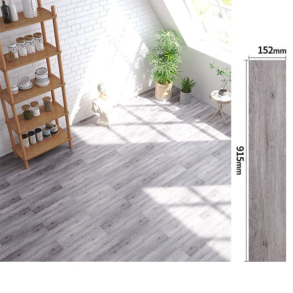 Wood Grain Floor Stickers Modern XPE Foam Wall Sticker Waterproof Self-adhesive for Living room Toilet Kitchen Home Floor Decor