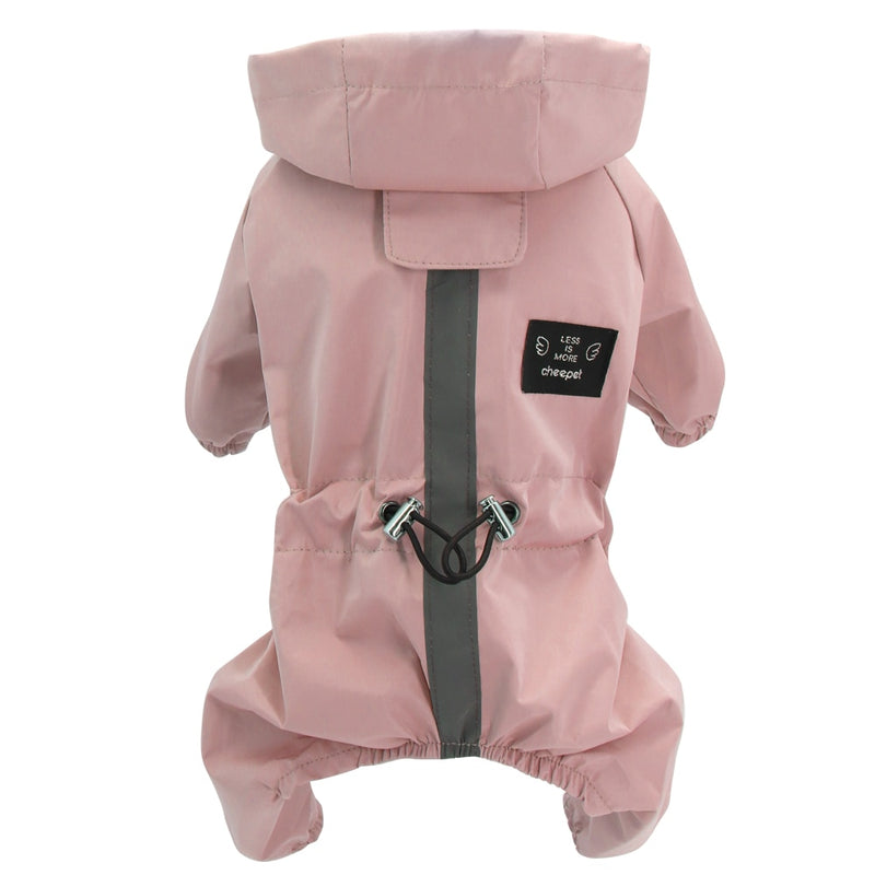 Reflective Dog Raincoat Waterproof Dog Clothes Jacket Puppy Chihuahua Jumpsuit Costume Small Medium Dogs Rain Coat Hooded Jacket