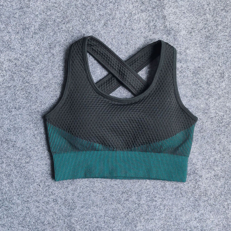 Nuevos trajes de Fitness, conjuntos de Yoga para mujer, conjuntos de 3 uds, camisa de manga larga, sujetador deportivo y mallas sin costuras, ropa de entrenamiento para correr, ropa de gimnasio