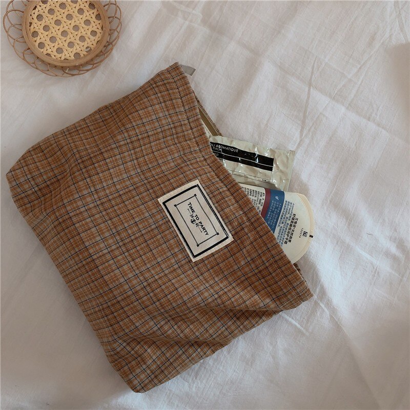 New Leopard Print Cosmetic Bag Korean Women Plaid Cosmetic Pouch Large Capacity Female Travel Make Up Storage Bag Beauty Cases