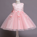 Pegeant Sequined Backless Kids Dresses for Girls Wedding Party Princess Dresses Baby Girls First Communion Layered Tutu Dresses
