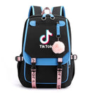 TikTok Backpack Luminous School Bags For Teenagers Boys Girls Laptop Backpack Large Capacity Travel Mochila Escolar