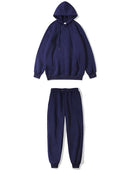 Hoodies Pants Suit for Girls Boys Solid Color  Sweatshirt Suit Kids Autumn Winter Clothes men's hoodie + pants Sets