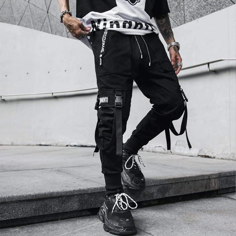 11 BYBB'S DARK Ribbons Black Harem Pantalones Hombre 2020SS Casual Slim Track Pantalones Hip Hop Streetwear Pantalones de chándal Joggers Hombre