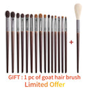 OVW Natural Goat Hair Makeup Brushes Set Professional Kit brocha maquillaje pedzle do makijazu blending smudging brush shader