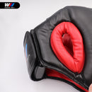 Freies Verschiffen ROT/SCHWARZ Geschlossene Art Boxing Head Guard/Sparring Helm/MMA/Muay Thai Kickboxing Brace/Kopfschutz PU-Material