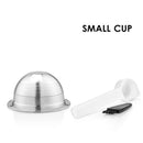 ICafilas BIG & Small CUP Espresso Capsulas ReusableNespresso Vertuoline & Vertuo Stainless Steel Refillable Coffee Filter  Pods
