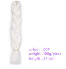 Black Star Hair Ombre Jumbo Braiding Hair Extensions 24 Inch Twist Braids Synthetic Hair Fiber for Twist Braiding for Women