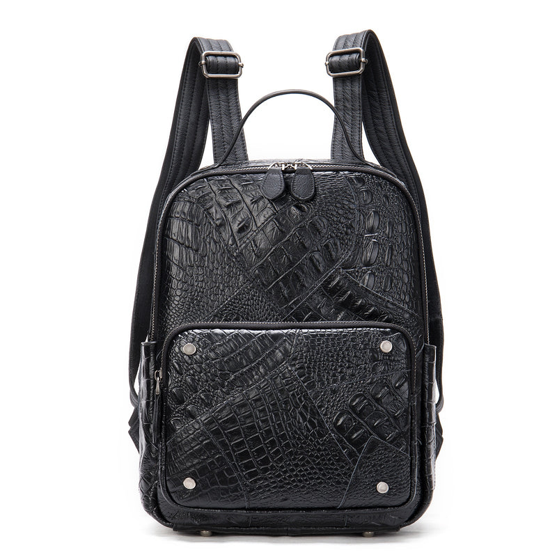 WESTAL Backpack for Women Genuine Leather Backpack Women Handbags Girls Travel Patchwork Female Backpacks For School Laptop 7420