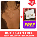 Collar de cadena de serpiente fina 2021 para mujer, Collar de moda, gargantilla de oro, collares, accesorios de fiesta, joyería minimalista