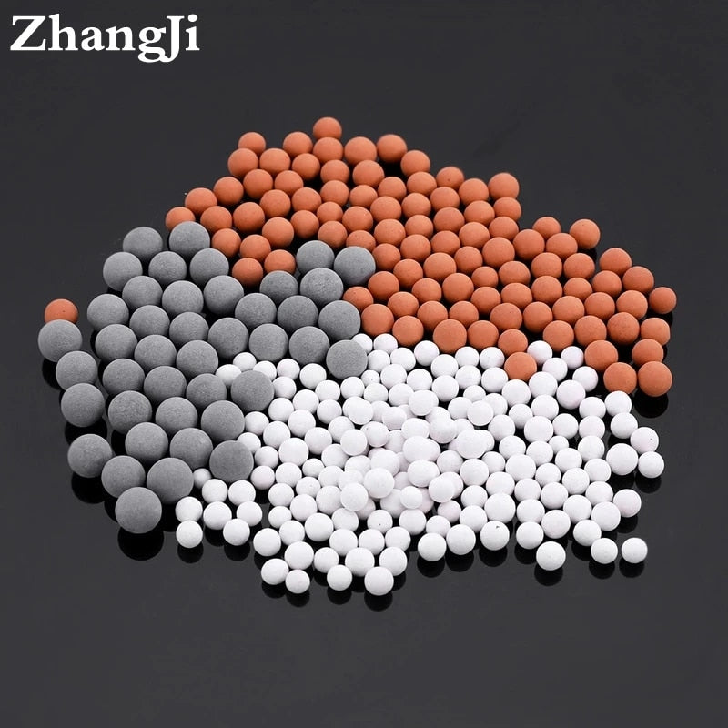 Shower head Filter Stones universal replacement Beads Energy Anion Mineral Negative Ions Ceramic Balls Water Purification