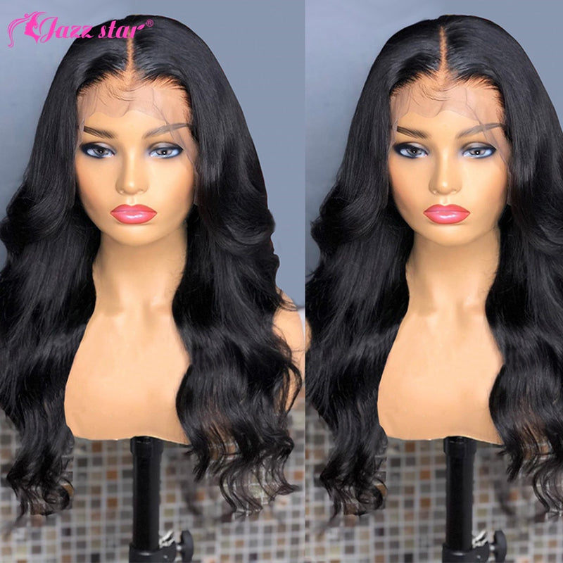 Körperwelle 13X6 Lace Front Perücke Brasilianische Lace Front Echthaarperücken für Frauen 13x4 Transparent Lace Frontal Perücke Jazz Star