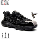 ROXDIA brand lightweight steel toecap men safety shoes women work outdoor breathable male female shoes plus size 36-46 RXM648