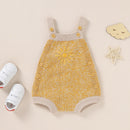 2021-07-02 Lioraitiin 0-18M Newborn Baby Boy Girl Autumn Bodysuit Sleeveless Knitting Sun Printed Jumpsuit 2Styles