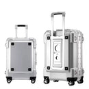 KLQDZMS 20 "24" 29 pulgadas marco de aluminio equipaje rodante spinner en la rueda hombres mujeres llevar en maleta de viaje trolley bolsa