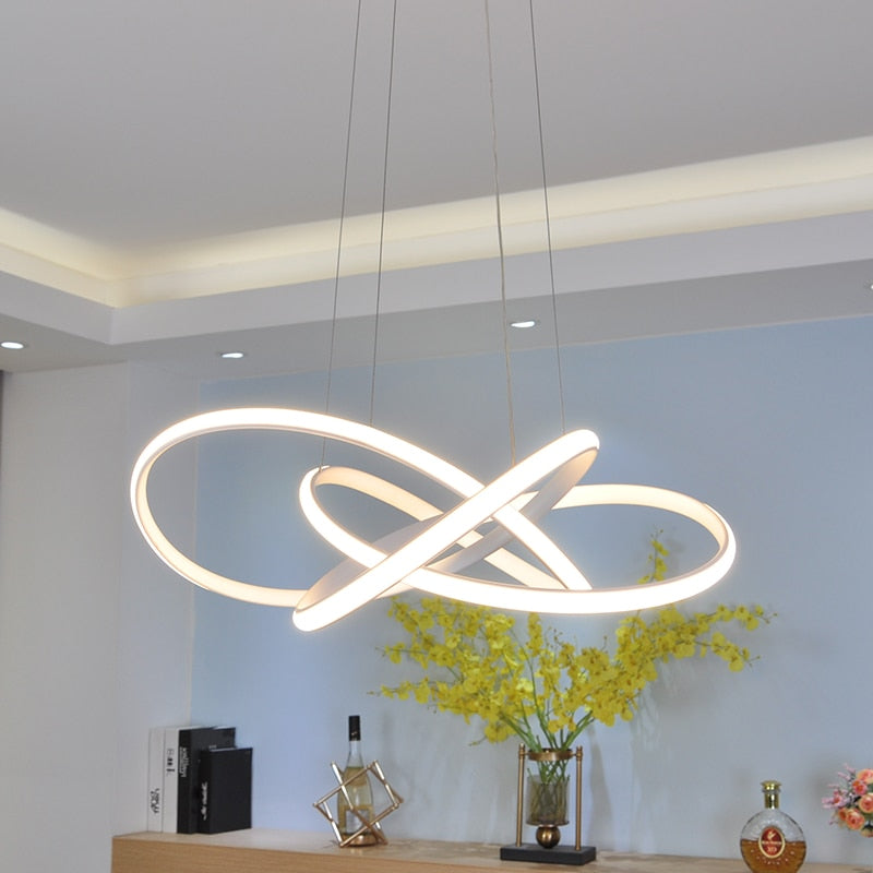 Luces colgantes led negras/blancas, diseño moderno para sala de estar, dormitorio, lámpara colgante, restaurante, cocina, accesorios de lámpara colgante led