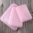 3pcs/Pack Silicone Reusable Food Storage Bags Airtight Ziplock Sandwich Snack Bags Microwave Dishwasher Freezer Safe Fresh Bags