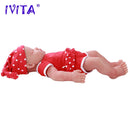 IVITA WG1510 47cm 3.67kg Girl Eyes Closed High Quality Full Body Silicone Reborn Dolls Born Alive Brinquedos Realistic Baby Toy