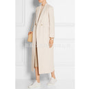 Frauen-Winter-Mantel-Wolle 2022 neue zweireihige Kaschmir-Weinlese-elegante Jacke Art- und Weiseoberbekleidung-weißer X-langer Mantel-Frau