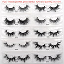 30/40/100/Paar Visofreie Nerzwimpern mit Tablett ohne Box Handgemachte natürliche falsche Wimpern Full Strip Lashes Wiederverwendbare lange Wimpern