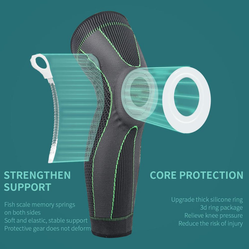 SKDK Warmth Sports Knee Brace Long Sleeve Cycling Running Workout Gym Sports Knee Pad Fitness Compression Knee Support