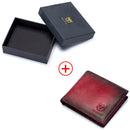 BULLCAPTAIN RFID Blocking Men's Leather Wallet Bifold Slim Wallet Multi-card Card Holder ID Wallet QB 05