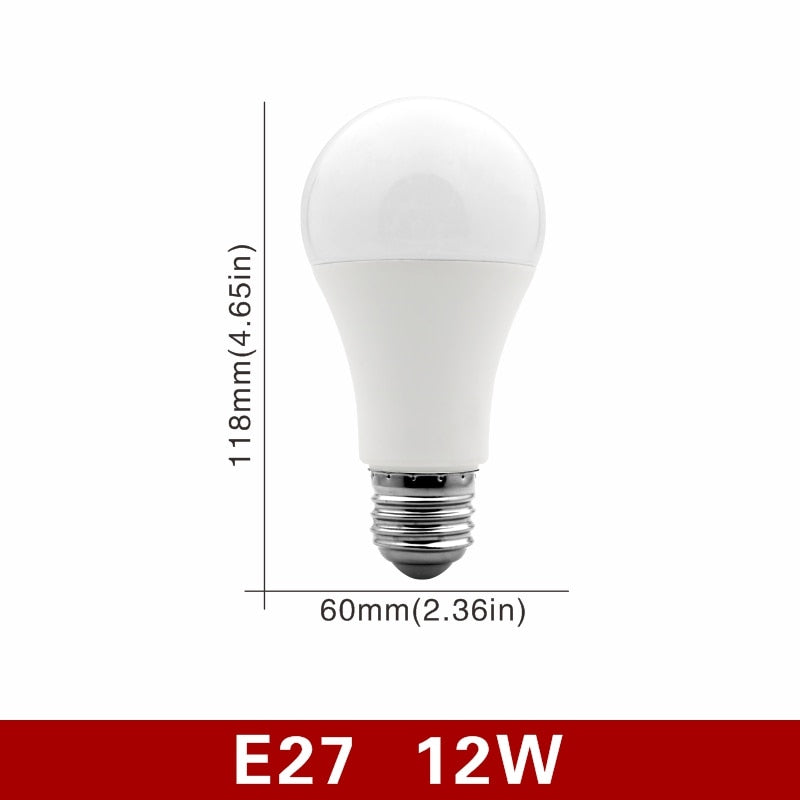 4pcs/lot LED Bulb E27 E14 20W 18W 15W 12W 9W 6W 3W Lampada LED Light AC 220V Bombilla Spotlight Lighting Cold/Warm White Lamp