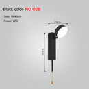 Gold Black Iron LED Wall Lamps Living Room Bedroom Bedside Indoor Lighting Fixtures Luminaire Wandlamp Switch Industrial Sconce