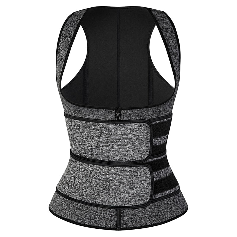 Women Waist Trainer Vest Corset Sauna Sweat Suit Compression Shirt Slimming Body Shaper Workout Tank Tops Weight Loss Shapewear