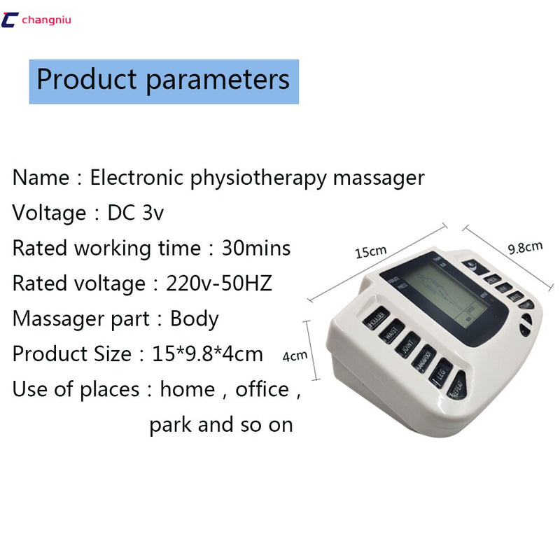 JR-309A Elektrischer Tens-Muskelstimulator Digitale Muskeltherapie Ganzkörpermassage Relax 16pads Puls Ems Akupunktur Gesundheitspflege