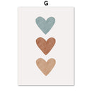 Sunshine Love Number Letter ABC Wall Art Canvas Painting Nordic Posters And Prints Wall Pictures For Kids Room Bedroom Decor