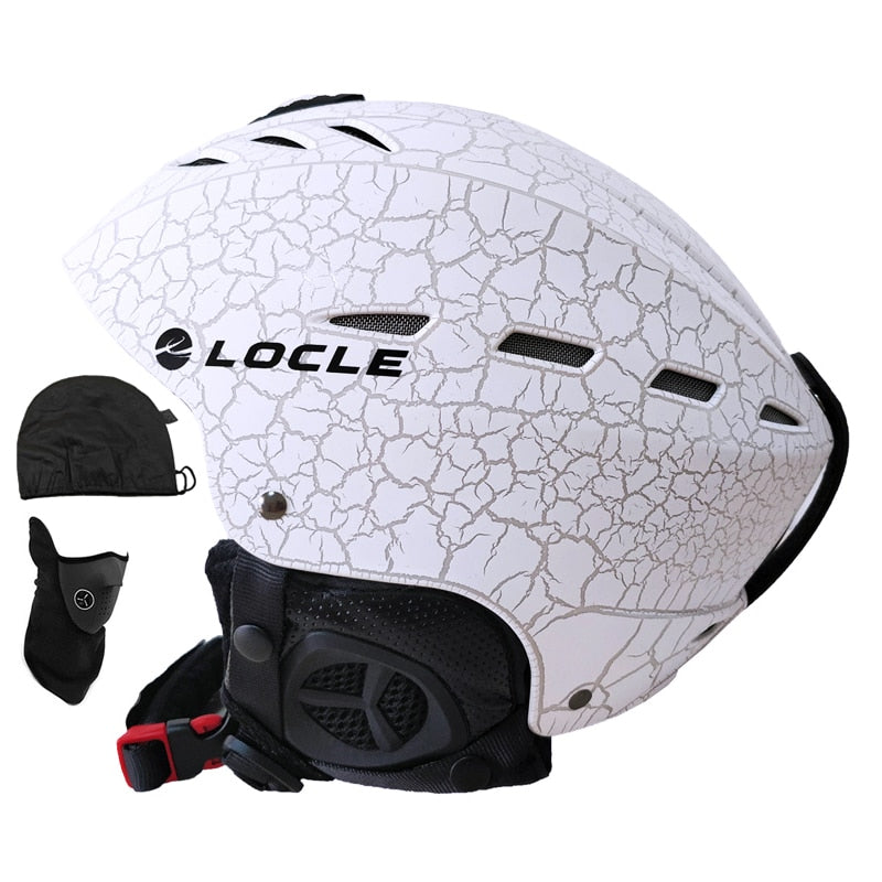 LOCLE Certificación CE Casco de esquí Mujeres Hombres Casco de esquí Hombres Patinaje profesional Esquí Patineta Casco Deportes de nieve Cascos