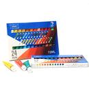 Aibelle Water-resistant 24 Colors 15 ML Professional Acrylic Paints Set Hand Painted Textile Paint Brightly Colored Art Supplies