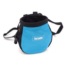 Bolsa de tiza para escalada en roca con cinturón y bolsillo con cremallera para Fitness GYM Levantamiento de pesas Caza Boulder Magnesia Saco Color negro