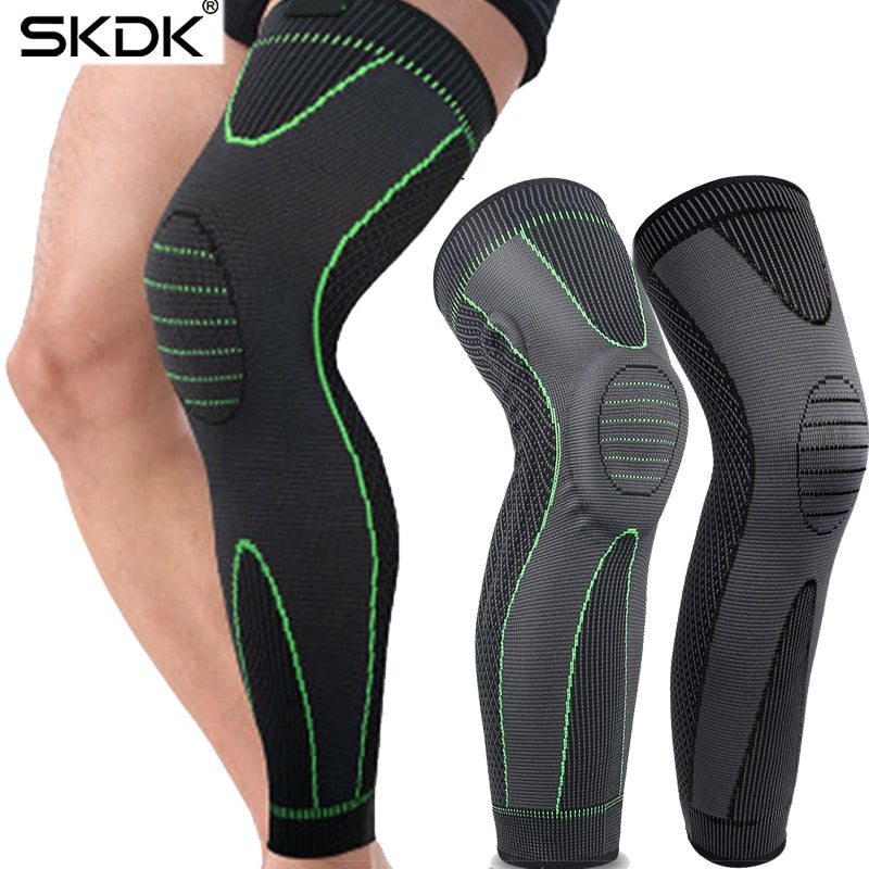 SKDK Calor Deportes Rodillera Manga larga Ciclismo Correr Entrenamiento Gimnasio Deportes Rodillera Fitness Compresión Rodillera