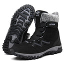 Super Warm Winter Snow Boots Men Mid-Calf Outdoor Women Winter Patent Boots Waterproof Keep Warm High Boots Women Botas Hombre