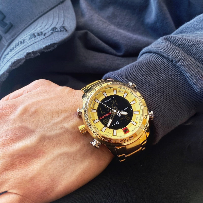 NAVIFORCE Militärische Sportuhren Herren Luxus Top Marke Digital Quarzuhr Herren wasserdichte Armbanduhr Uhr Relogio Masculino